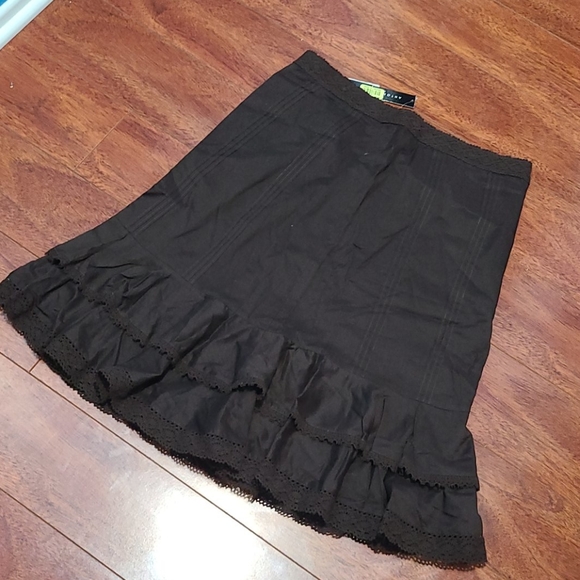 Antonio Melani Chocolate brown peasant skirt - Picture 1 of 7